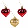 Шары новогодние ёлочные "Red & Gold Luxury" 70 предметов, красный/золото, ЗОЛОТАЯ СКАЗКА, 591714