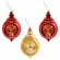 Шары новогодние ёлочные "Red & Gold Luxury" 70 предметов, красный/золото, ЗОЛОТАЯ СКАЗКА, 591714