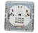 4690612035260 Розетка одинарная CLASSICO с двумя USB белая 2147 IN HOME