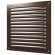 1515МЭ/РМ кор, Решетка вентиляционная с покрытием полимерной эмалью, с сеткой 150х150, Сталь,коричнева