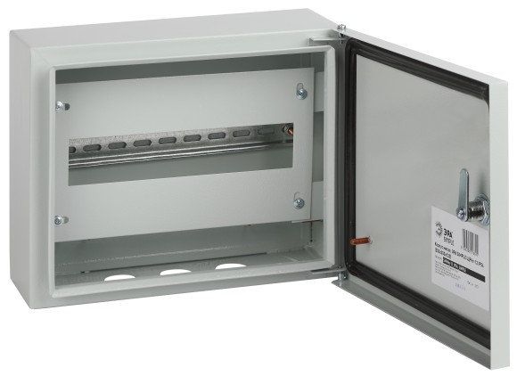 Б0041689 Корпус металлический навесной ЭРА SIMPLE ЩРНг-12 (250х300х120) IP54 У2 серый