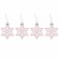 Шары новогодние ёлочные "Elegant Pink" 77 предметов, розовый/белый, ЗОЛОТАЯ СКАЗКА, 591715