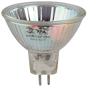 Б0051797 Лампочка галогенная ЭРА GU5.3-MR16-35W-12V-CL GU5.3 35Вт софит теплый белый свет