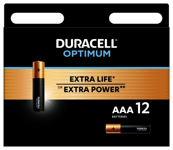 Б0056029 Батарейки Duracell 5014074 ААА алкалиновые 1,5v 12 шт. LR03-12BL Optimum (12/96/24000)