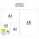 Бумага офисная МАЛОГО ФОРМАТА (148х210), А5, 80 г/м2, 500 л., марка С, STAFF "Profit", 146% (CIE), 110446