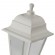 Садово-парковый светильник ЭРА НБУ 04-60-001 белый 4 гранный настенный IP44 Е27 max60Вт