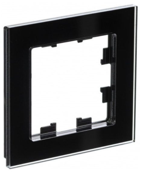 Рамка 1 пост Schneider Electric ATLASDESIGN NATURE стекло, черный