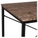 Стол на металлокаркасе BRABIX "LOFT CD-005", 1200х520х1200 мм, 3 полки, цвет морёный дуб, 641221