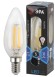 Лампочка светодиодная ЭРА F-LED B35-5W-840-E14 Е14 / Е14 5Вт филамент свеча нейтральный белый свет