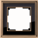 Рамка на 1 пост (бронза/белый) WL17-Frame-01