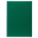 Тетрадь обложка пластик, А4, 80 л., гребень, клетка, HATBER, "VELVET" Зеленая, 081563, 80Т4В1гр_01607