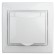 Б0053956 Розетка Intro Plano 1Э-207-01 с заземлением 2P+E Schuko с крышкой шторками, 16А-250В, IP20, СУ, без лапок, белый