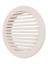 Решетка вентиляционная РКН фланец D150 D186 ASA Ivory ERA