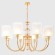 Подвесная люстра Crystal Lux ELENA SP8 GOLD