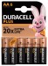 Б0056032 Батарейки Duracell 5014214 АА алкалиновые 1,5v 6 шт. LR6-6BL PLUS (6/60/16320)