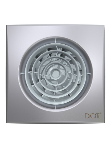 AURA 4C Gray metal Вентилятор накладной AURA D100 обратный клапан Gray metal DICITI