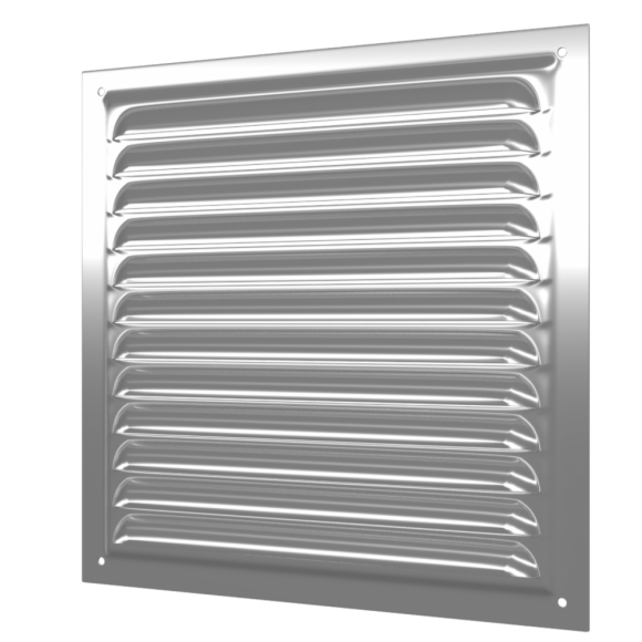 1515МЦ, Решетка вентиляционная вытяжная стальная с оцинкованным покрытием 150х150