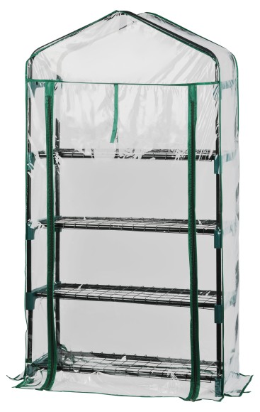 GA-House-4x-frame Теплица GREEN APPLE GA-House-4x-frame 4 яруса 1250х690х300 мм