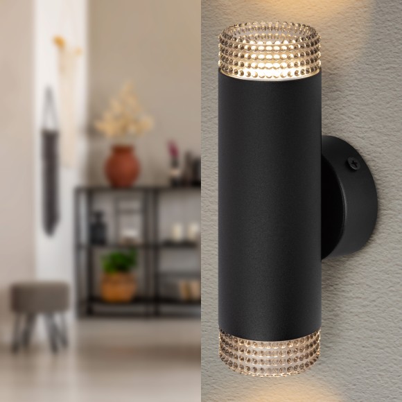 WL50 BK/BK Светильник настенный ЭРА WL50 BK/BK 2*GU10 2*12Вт IP20 черный