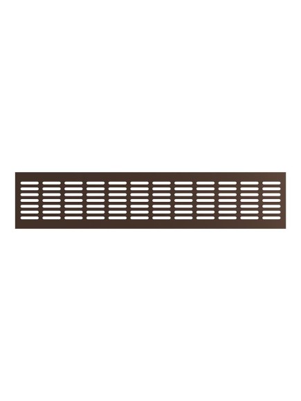 Решетка вентиляционная DP AL сетка переточная 480х100 алюминий Dark bronze ERA