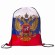 Сумка-мешок на завязках "Триколор РФ", с гербом РФ, 32х42 см, BRAUBERG/STAFF, 228328, RU37