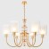 Подвесная люстра Crystal Lux ELENA SP6 GOLD