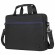 Сумка портфель BRAUBERG PRACTICAL с отделением для ноутбука 15,6", Blue line, черная, 29х40х7 см, 272603