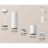 Комплект подвесного светильника Ambrella light Techno Spot XP6312001 SWH/CL белый песок/прозрачный (A2301, C6342, A2060, C6312, N6150)