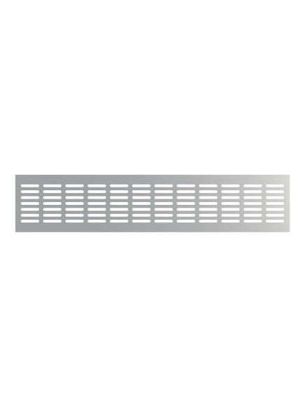 Решетка вентиляционная DP AL сетка переточная 480х100 алюминий Silver ERA