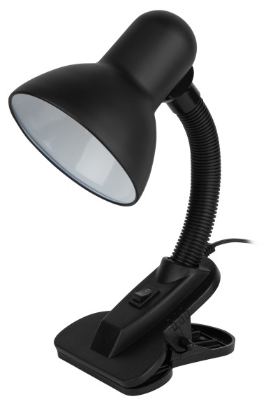 C0041424 Настольный светильник ЭРА N-102-E27-40W-BK на прищепке черный матовый