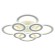 Потолочная светодиодная люстра Profit Light 8005/4+4 WHT