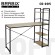 Стол на металлокаркасе BRABIX "LOFT CD-005",1200х520х1200 мм, 3 полки, цвет дуб натуральный, 641223