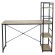 Стол на металлокаркасе BRABIX "LOFT CD-005",1200х520х1200 мм, 3 полки, цвет дуб натуральный, 641223