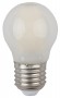 Лампочка светодиодная ЭРА F-LED P45-9w-827-E27 frost E27 / Е27 9Вт филамент шар матовый теплый белый свет