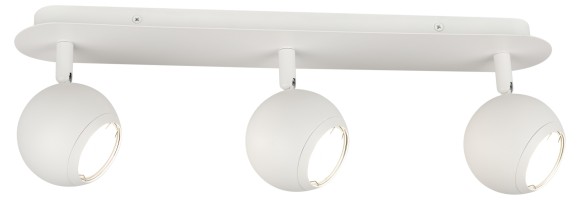 Б0056373 Светильник настенно-потолочный спот ЭРА OL36-3 WH MR16 GU10 IP20 белый