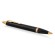 Ручка шариковая PARKER "IM Core Black Lacquer GT", черный глянцевый лак, позолота, синяя, 1931666