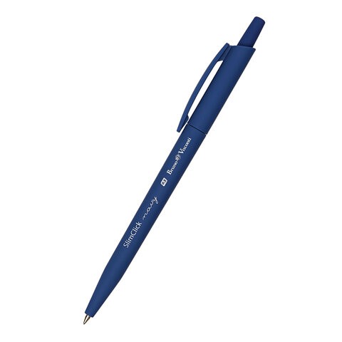 Ручка шариковая автоматическая BRUNO VISCONTI "SlimClick NAVY", СИНЯЯ, линия 0,4 мм, 20-0419