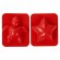 Песок для лепки кинетический BRAUBERG KIDS, красный, 500 г, 2 формочки, ведерко, 665093