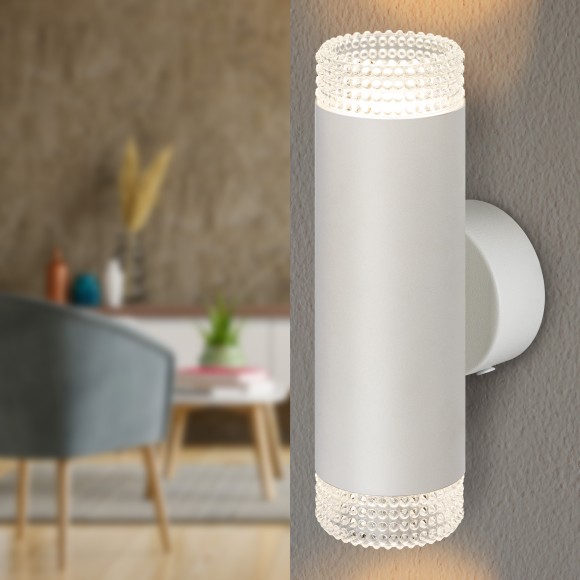 WL50 WH/TR Светильник настенный ЭРА WL50 WH/TR 2*GU10 2*12Вт IP20 белый, прозрачный