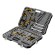 Набор инструментов, 1/2", 1/4", CrV, S2, пластиковый кейс, 122 предмета Denzel