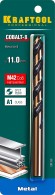KRAFTOOL COBALT-8, 11.0 х 142 мм, сталь М42, HSS-Co(8%), сверло по металлу (29656-11)