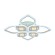 Потолочная светодиодная люстра Profit Light 8439/4+4A WHT