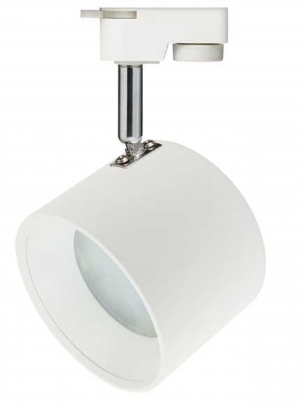 Б0048545 Трековый светильник однофазный ЭРА TR15 GX53 WH/SL под лампу белый/серебро