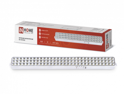 Светильник сд ав СБА 1098-90DC 90 LED 2.2Ah lithium battery DC IN HOME 4690612029535