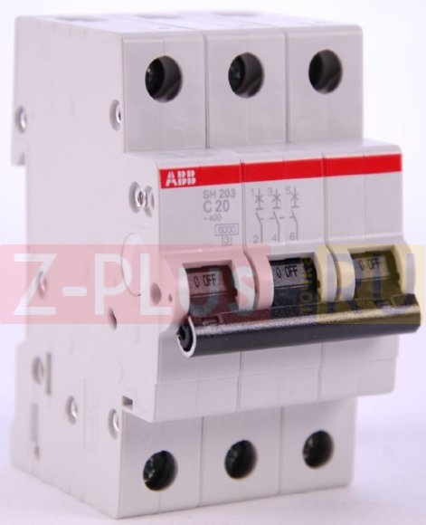 ABB SH203 C20 Автоматический выключатель 3-полюсный 2CDS243001R0204