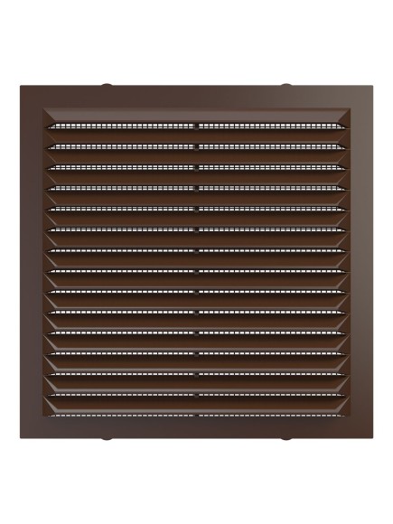 Решетка вентиляционная С сетка 138х138 пластик Brown ERA