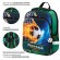 Ранец BRAUBERG QUADRO, 3 отделения, с брелком, "Fire football", 37х28х18 см, 229956