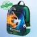 Ранец BRAUBERG QUADRO, 3 отделения, с брелком, "Fire football", 37х28х18 см, 229956