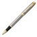 Ручка-роллер PARKER "IM Core Brushed Metal GT", серебристый матовый лак, позолота, черная, 1931663