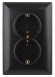 Б0043337 4-205-05 Intro Розетка 2X2P+E Schuko, 16А-250В, СУ, Solo, антрацит (10/100/1400)